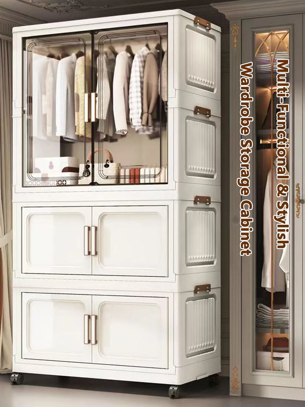 Thickened Multi-layer Plastic Storage Cabinet for Home Bedroom Baby Closet No Installation Needed Snacks Toys Organizer