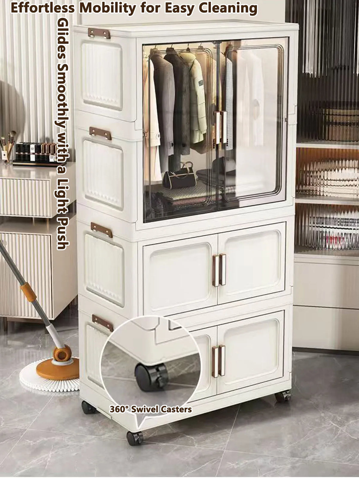 Thickened Multi-layer Plastic Storage Cabinet for Home Bedroom Baby Closet No Installation Needed Snacks Toys Organizer